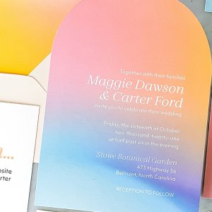 colorful wedding invitations