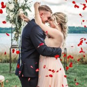 bride and groom wedding ceremony