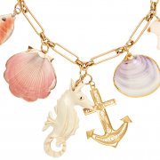 Beach charm necklace