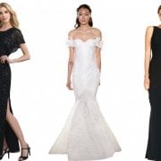 black and white wedding dresses