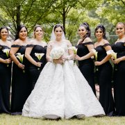 bride and bridesmaids