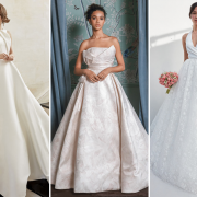 folded bodice wedding gowns