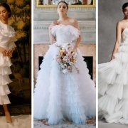 frill wedding gowns