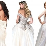 wedding gowns with bows