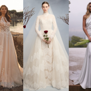 high neck wedding dress