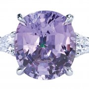 Purple sapphire engagement ring by Jean Dousset