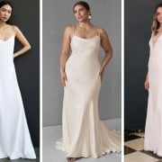 slip wedding gowns