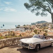 Classic car tour in southern Europe