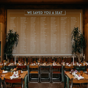 wedding reception seating chart