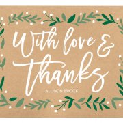 Modern wedding thank you notes